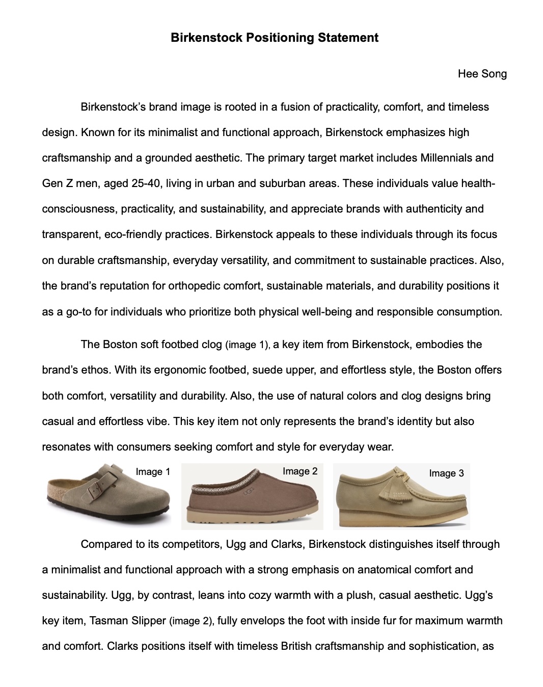 Birkenstock Positioning Statement